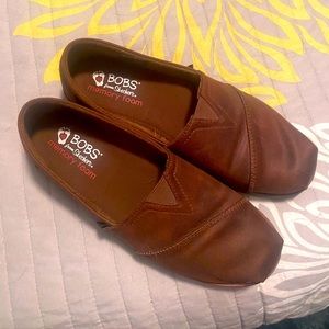 Bobs memory foam shoes brown